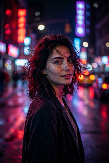 Неоновый городской сон